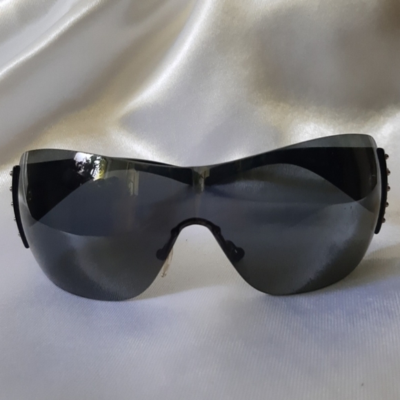 PRADA Shield Sunglasses Black Studded - Picture 2 of 5